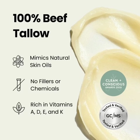 100% Beef Tallow Texture